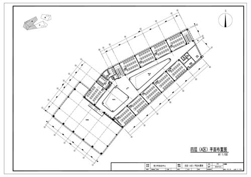 青少年活動中心施工圖深化設(shè)計(jì)四層A區(qū)平面布置圖